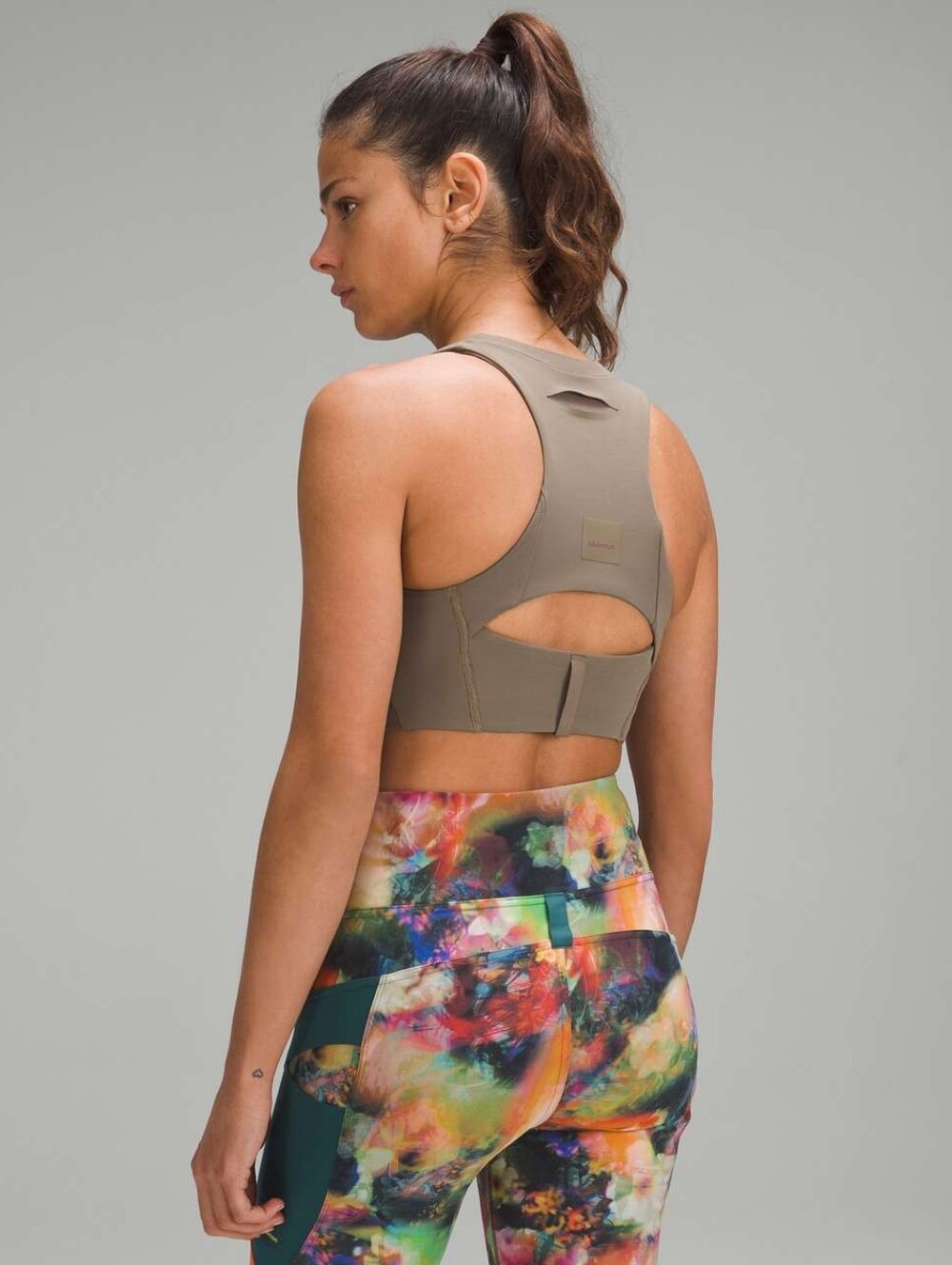 Lululemon Storage Hike Bra Longline Nomad Green Size 8
